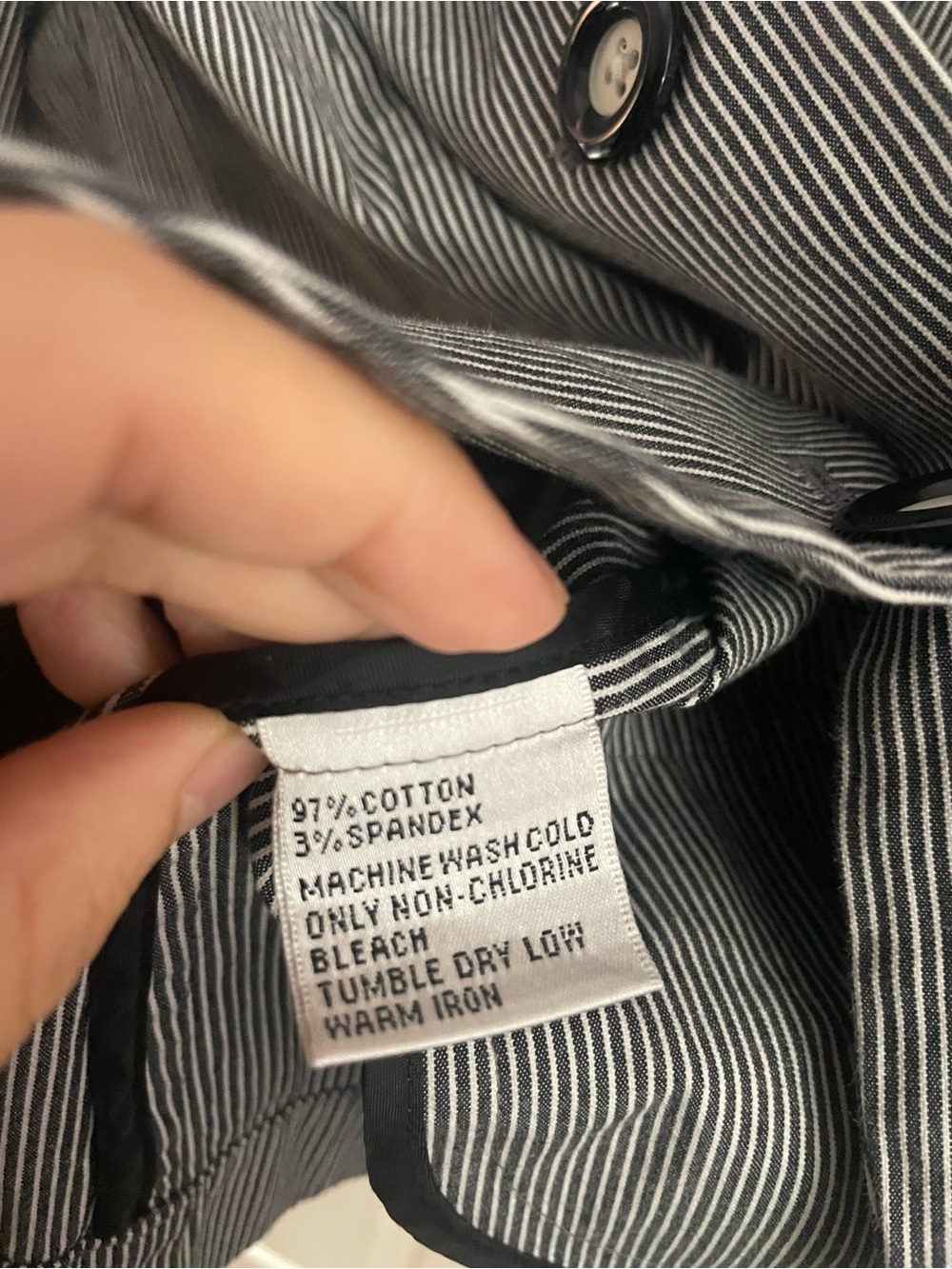 Talbots Black and White Pinstripe Blazer - Picture 3 of 4
